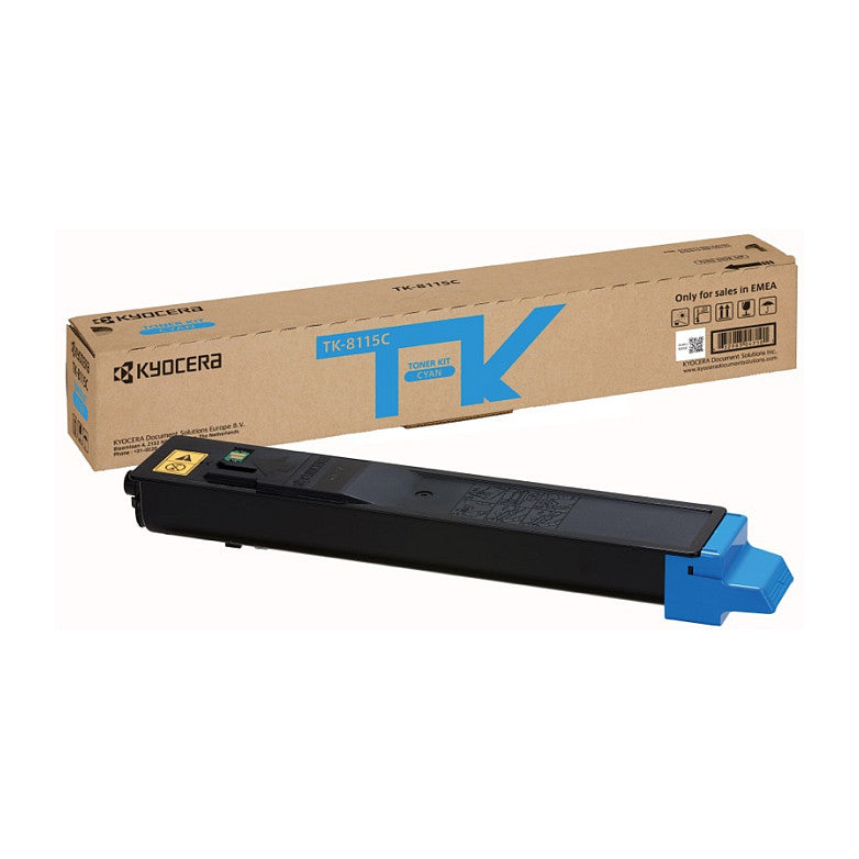 Kyocera Toner TK-8115C Cyan bis zu 6.000 Seiten gem. ISO/IEC 19798