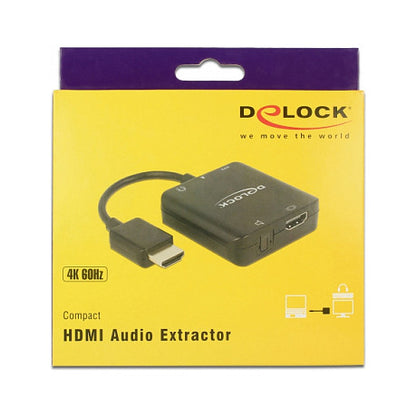 DELOCK HDMI Audio Extractor 4K 60 Hz kompakt