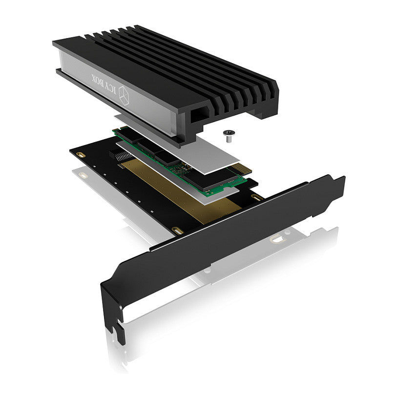 PCI Express Card (x4) > 1x M.2 NVME 2280/2260/2242 mit Kühlkörper RaidSonic