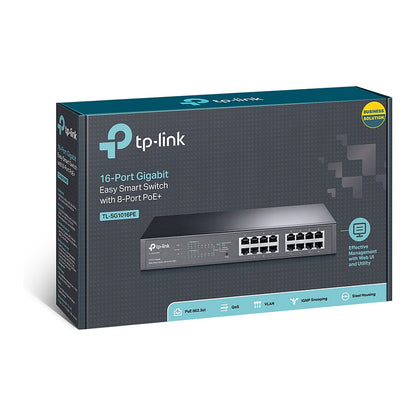 16P TP-LINK SG1016PE Metall POE+