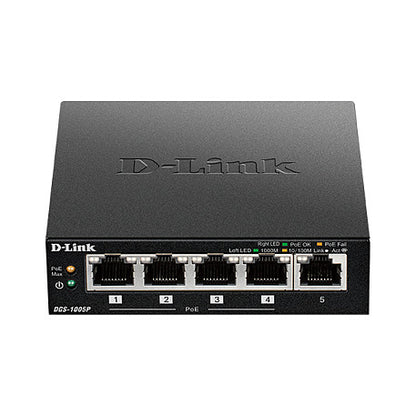 5P D-Link DGS-1005P/E POE+ 60W