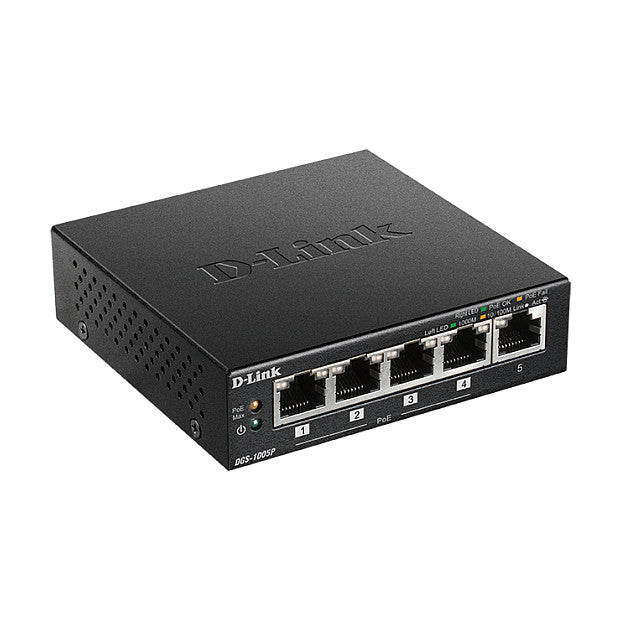 5P D-Link DGS-1005P/E POE+ 60W