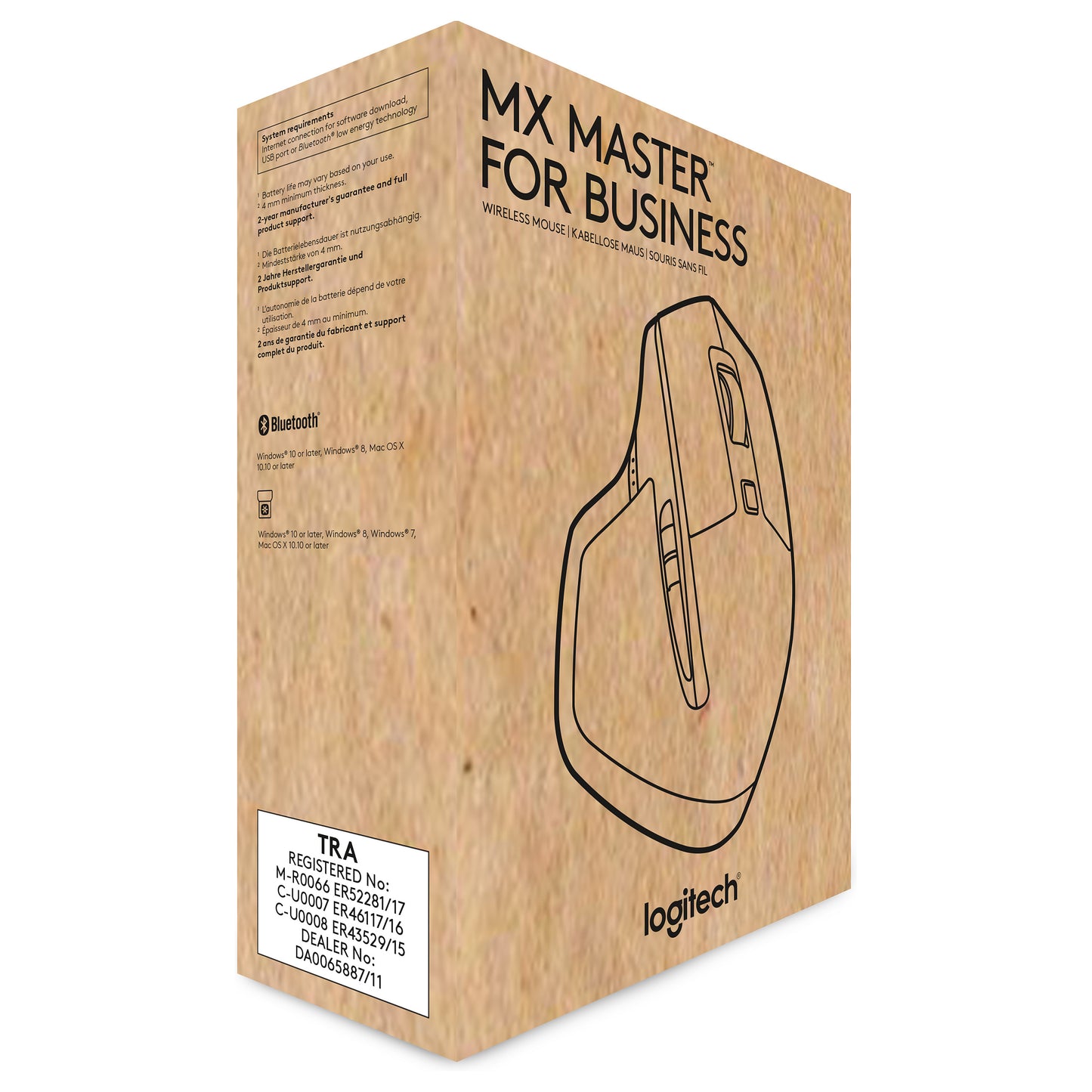 Logitech MX Master Mouse RF schwarz.Bluetooth.1000dpi.OEM