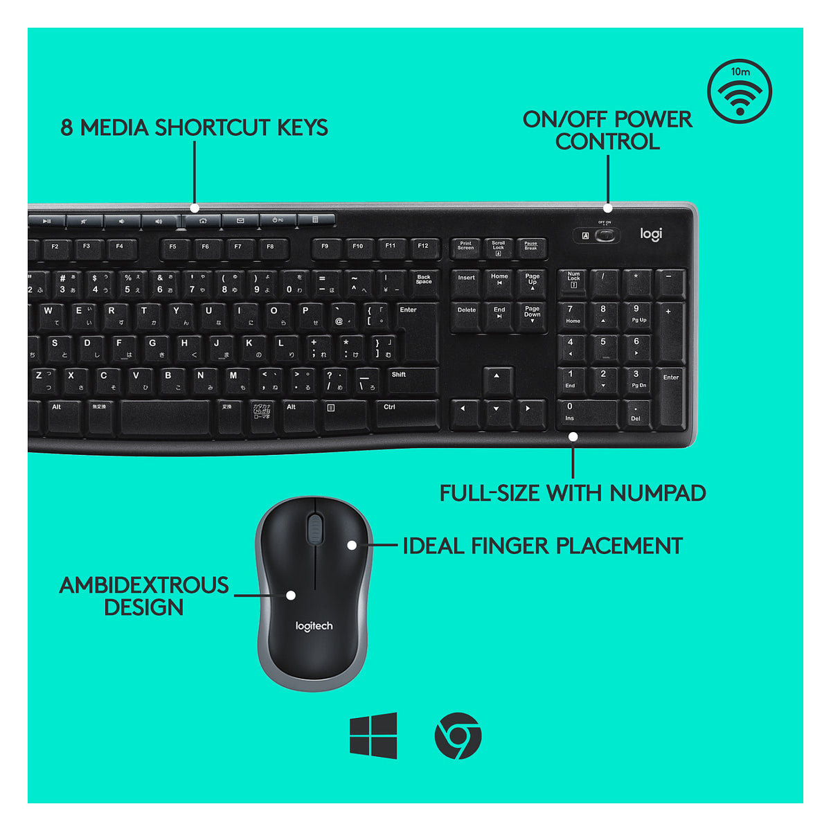 Logitech MK270 Wireless Combo - CH Layout