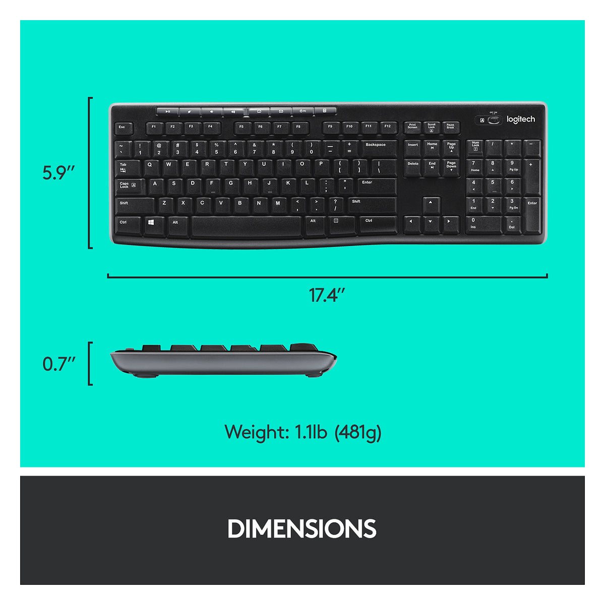 Logitech MK270 Wireless Combo - CH Layout