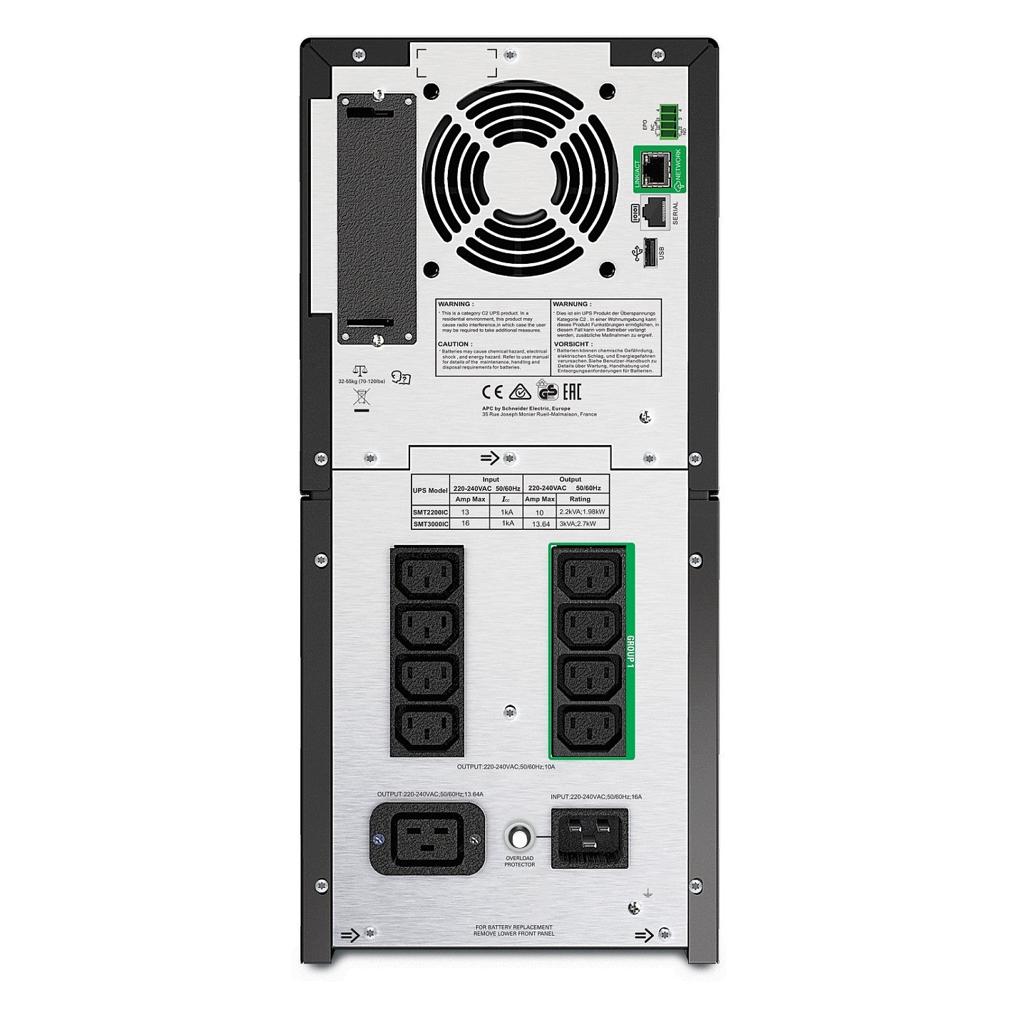 APC Smart-UPS Tower SMT3000IC 2700W 3000VA Line Interactive