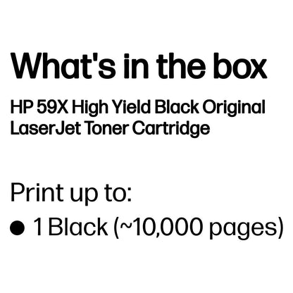 HP Toner 59X CF259X Schwarz bis zu 10.000 Seiten ISO/IEC 19752