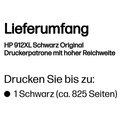 HP Tinte 912XL 3YL84AE Schwarz