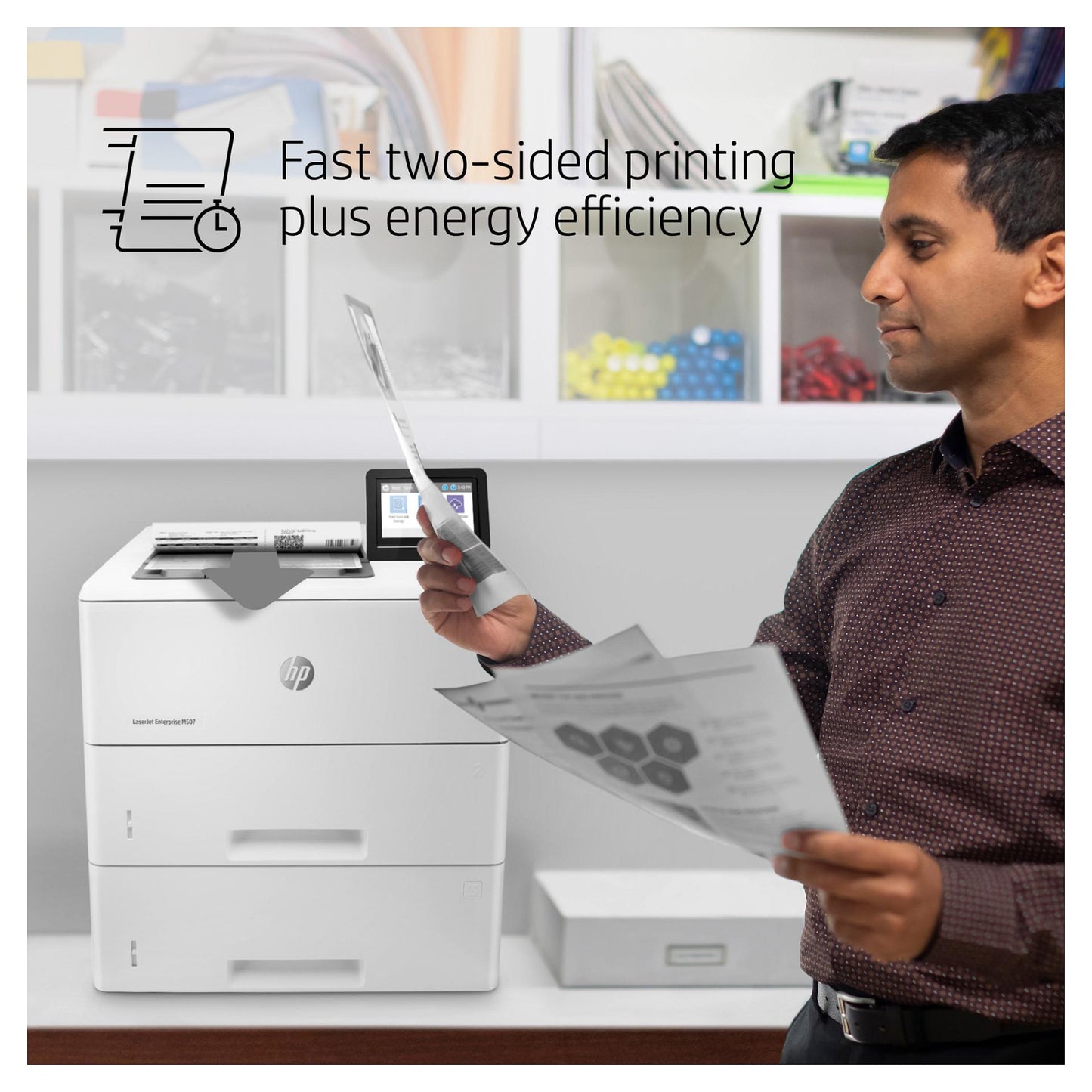 L HP LaserJet Enterprise M507x A4 43 S./Min. LAN WiFi WiFi Direct Duplex
