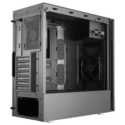 CoolerMaster Midi Silencio S600 (B) USB 3.2/Steel side