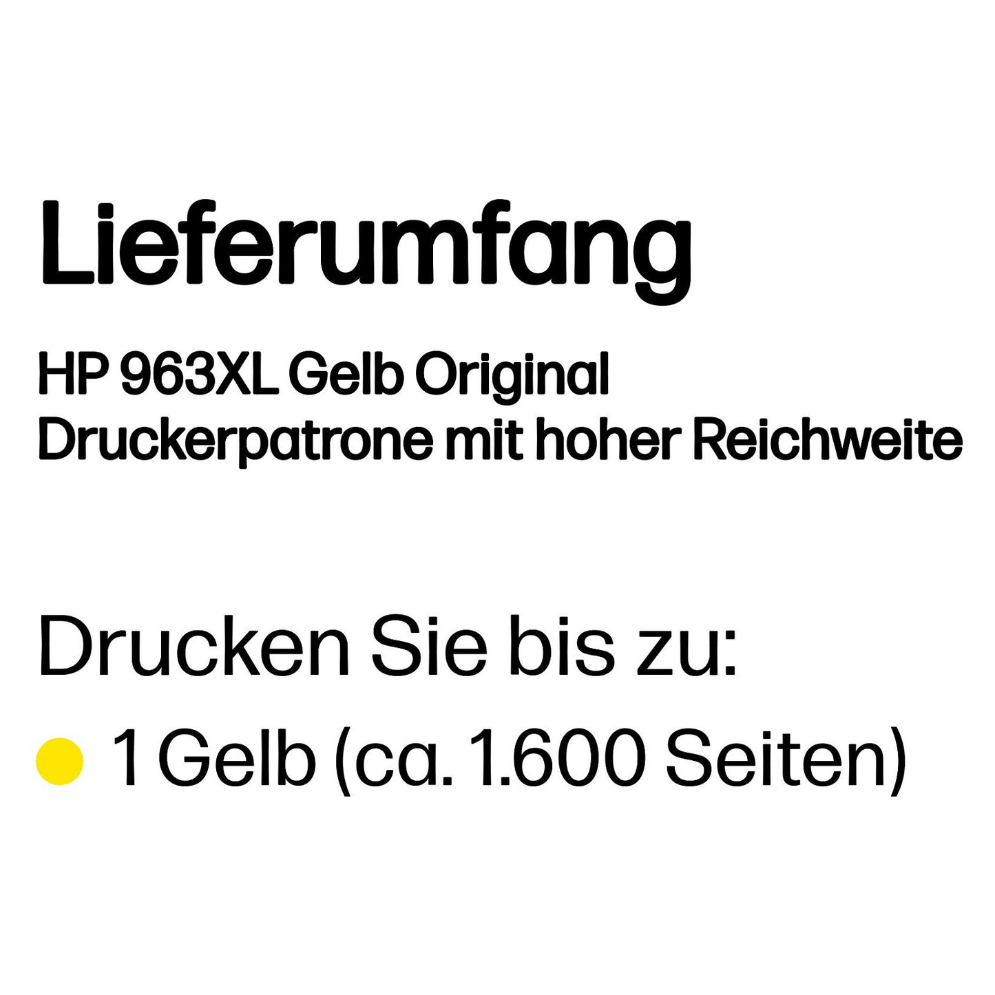 HP Tinte 963XL 3JA29AE Gelb