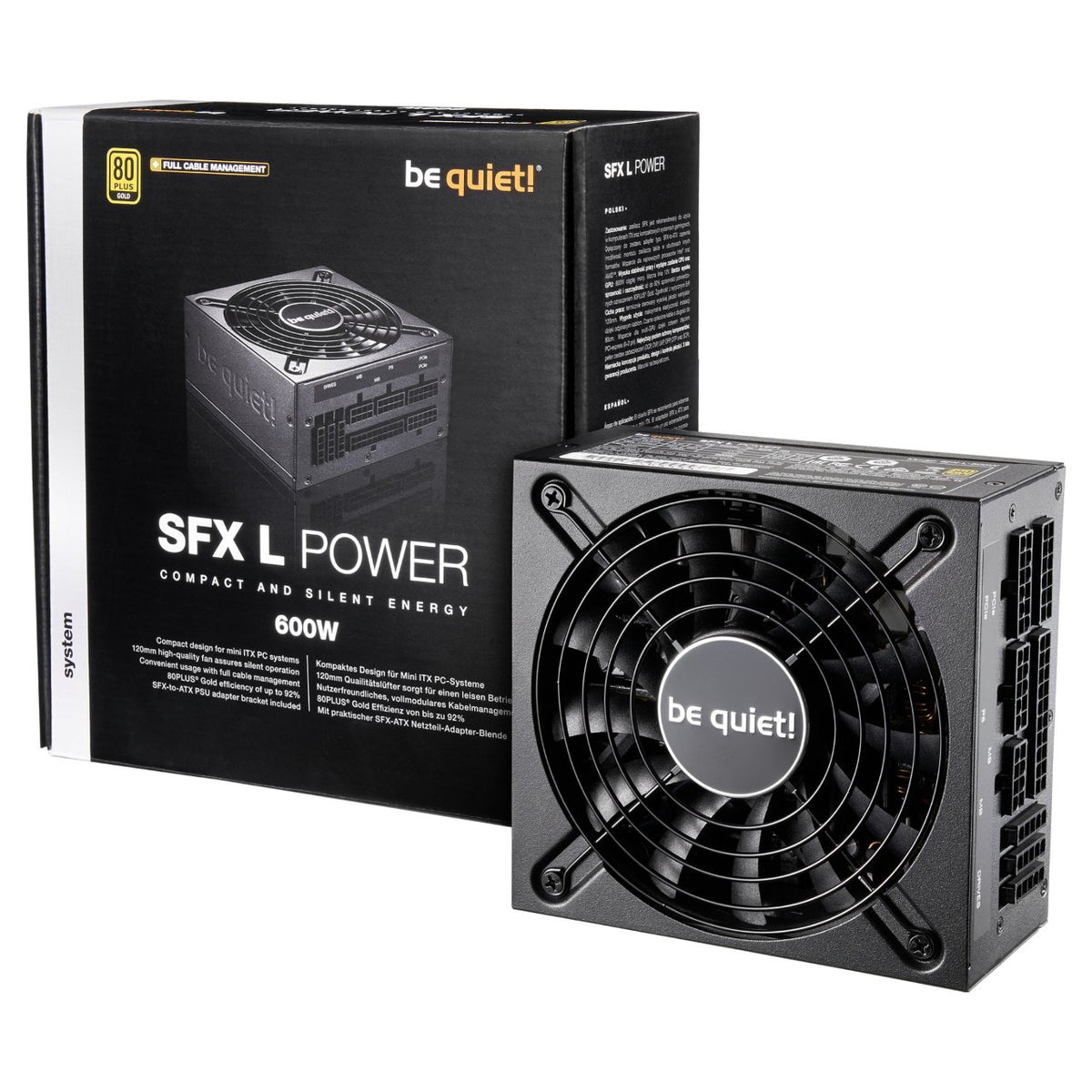 SFX-L 600W be quiet! SFX-L Power Modular 80+ Gold