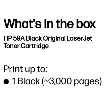 HP Toner 59A CF259A Schwarz bis zu 3.000 Seiten ISO/IEC 19752