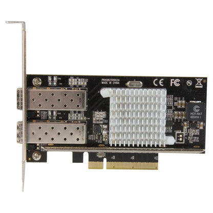 StarTech.com 2 Port 10G LWL Netzwerkkarte mit offenem SFP+ - PCIe, Intel Chip - 2-fach Glasfaser Ethernet Adapter mit Open SFP+ - Netzwerkadapte
