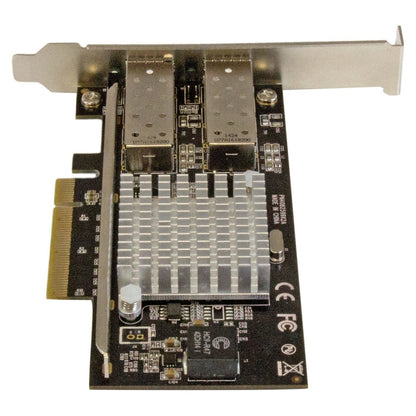 StarTech.com 2 Port 10G LWL Netzwerkkarte mit offenem SFP+ - PCIe, Intel Chip - 2-fach Glasfaser Ethernet Adapter mit Open SFP+ - Netzwerkadapte