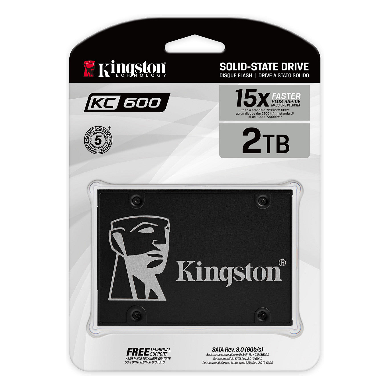 2.5" 2TB Kingston KC600