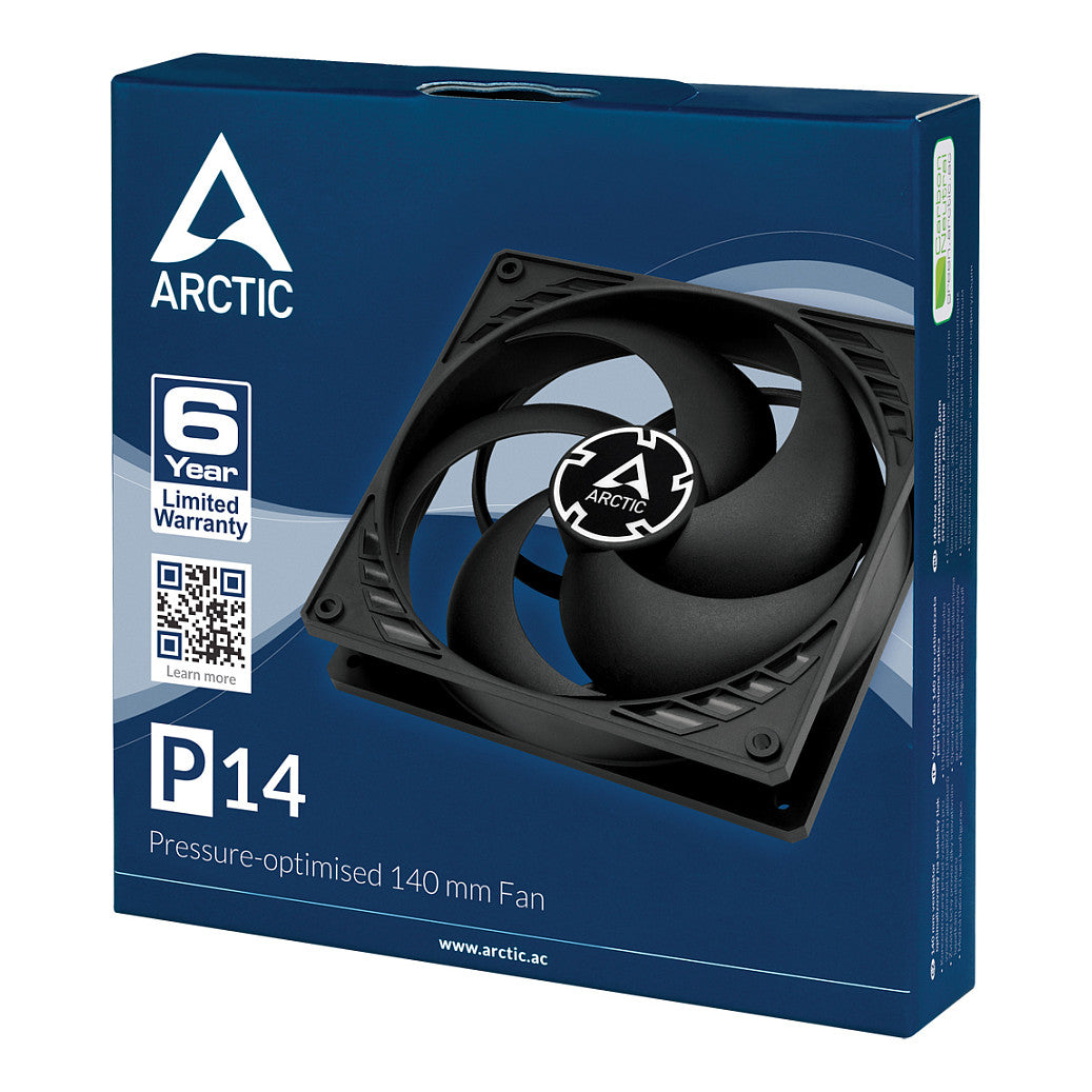 140mm Arctic P14 black/black