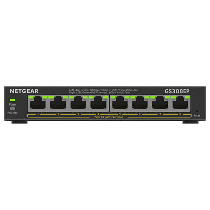 8P NETGEAR GS308EP PoE+ M