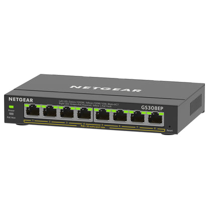 8P NETGEAR GS308EP PoE+ M