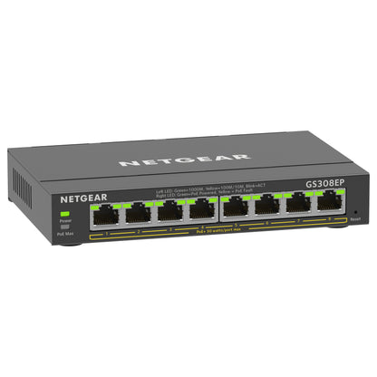 8P NETGEAR GS308EP PoE+ M