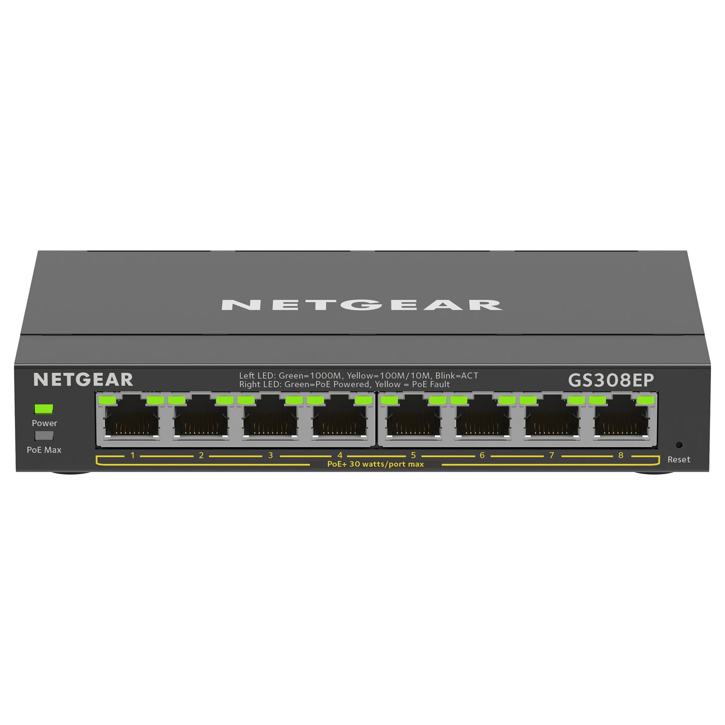 8P NETGEAR GS308EP PoE+ M