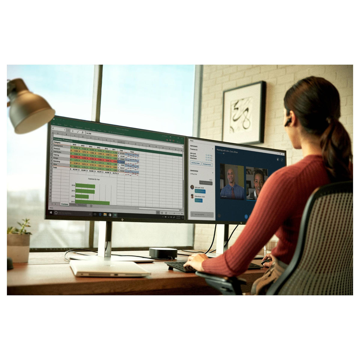 D HP USB-C/A Universal Dock G2 Schwarz 100W