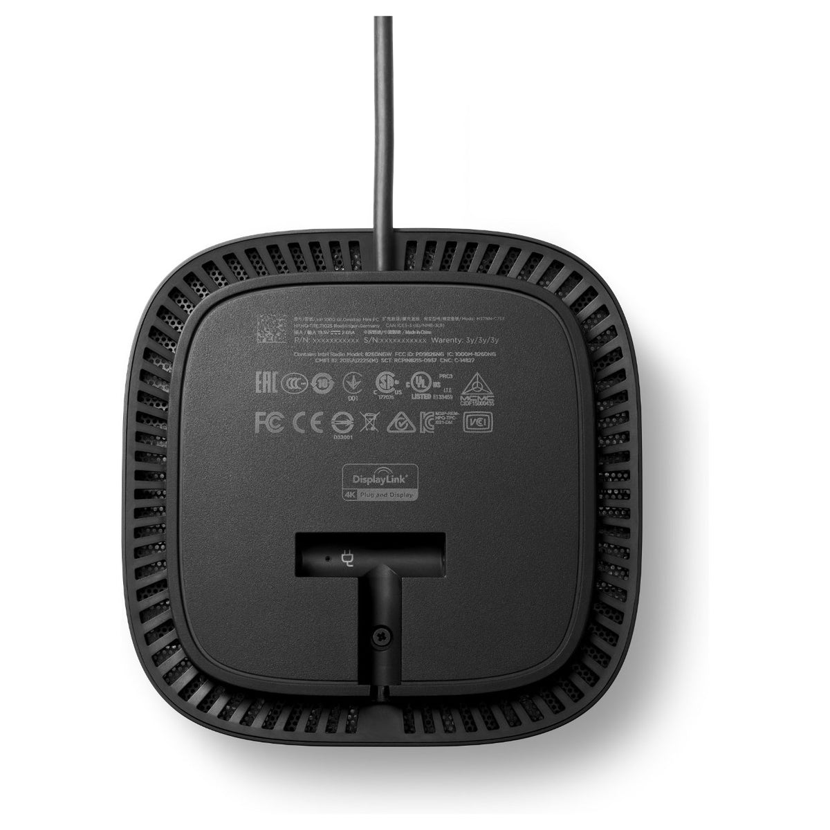 D HP USB-C/A Universal Dock G2 Schwarz 100W