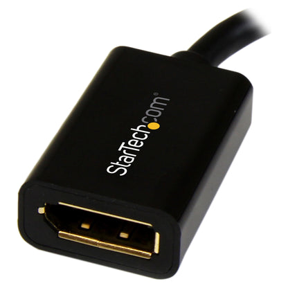 StarTech.com DisplayPort auf Mini DisplayPort Adapter - 1 x DP (20 pin) (Buchse) 1 x Mini DP (20 pin) (Stecker) - Länge 15,2cm - Schwarz - Displ