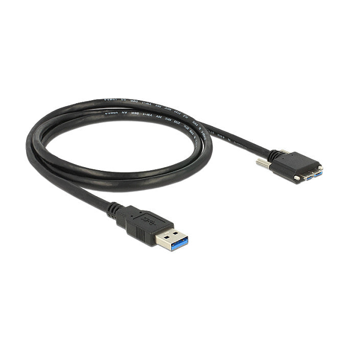 USB3 A-B micro ST-ST m.Schrauben 1m
