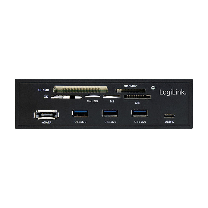 CardReader LogiLink 5.25" Multifunction Front Panel - Kartenleser - USB 3.0