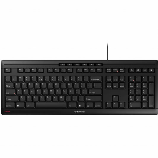 Cherry STREAM QWERTY (€ Zeichen) schwarz QWERTY US