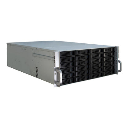 Inter-Tech 4U-4424 - Rack - Server - Metall - Schwarz - Silber - ATX,EATX,EEB,Mini-ITX,uATX - 4U