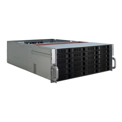 Inter-Tech 4U-4424 - Rack - Server - Metall - Schwarz - Silber - ATX,EATX,EEB,Mini-ITX,uATX - 4U