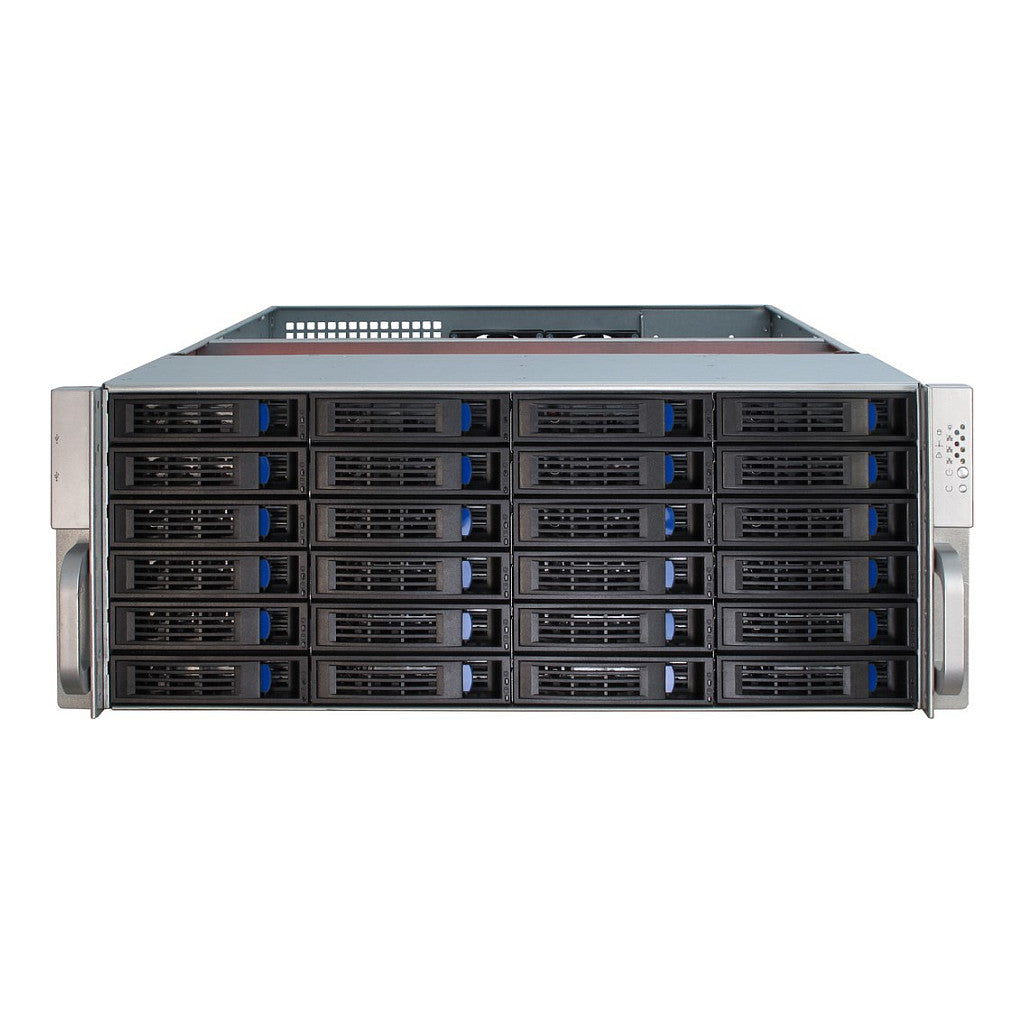 Inter-Tech 4U-4424 - Rack - Server - Metall - Schwarz - Silber - ATX,EATX,EEB,Mini-ITX,uATX - 4U