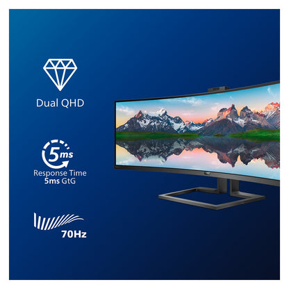 Philips 124.0cm(48.8") 499P9H 32:09 2xHDMI+DP+USB-C WebCam