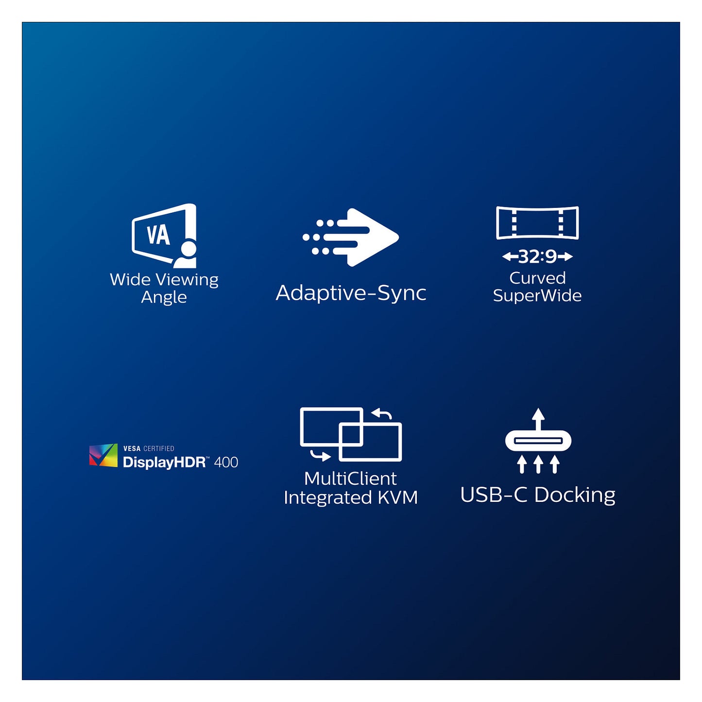 Philips 124.0cm(48.8") 499P9H 32:09 2xHDMI+DP+USB-C WebCam