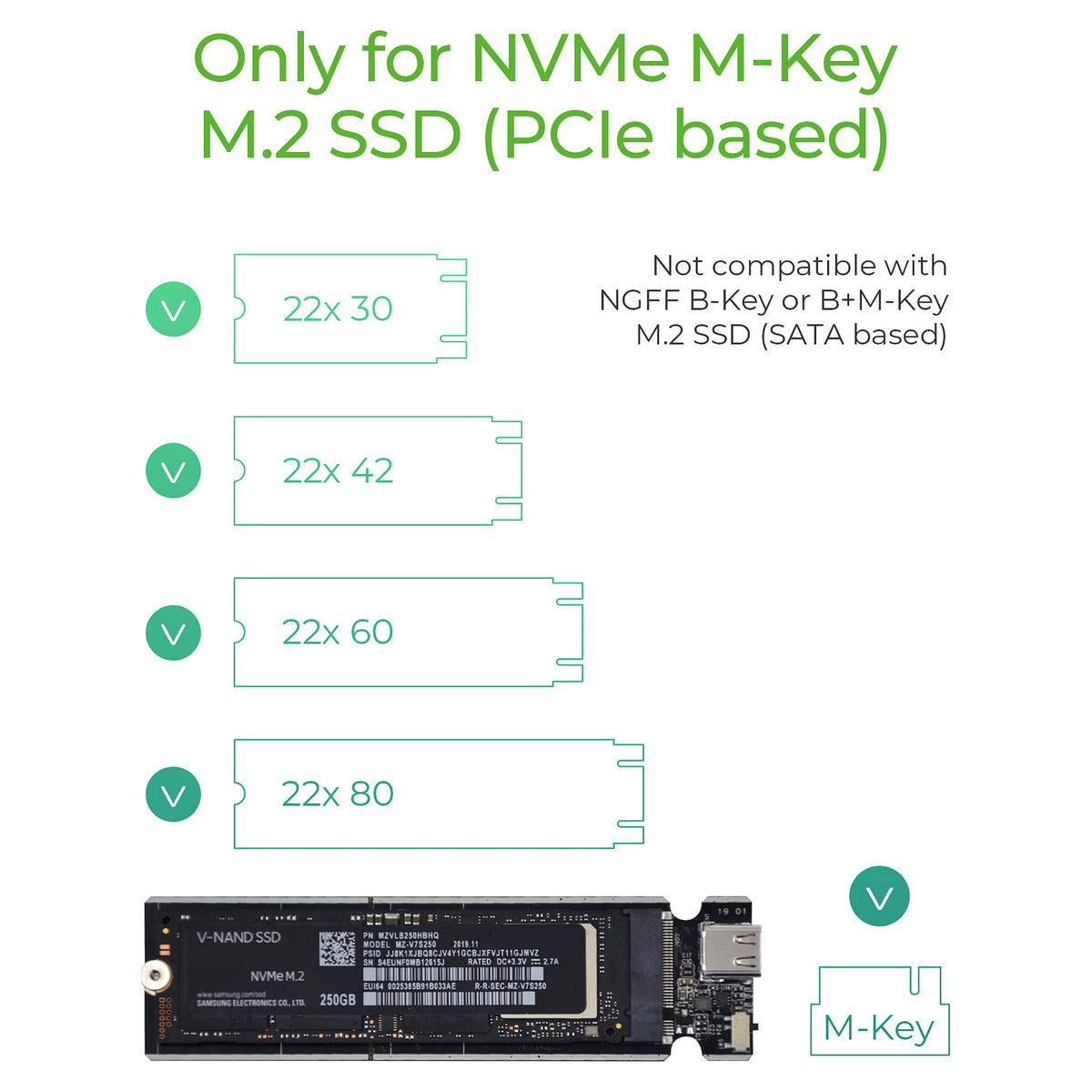 ICY BOX IB-1817Ma-C31 - Speichergehäuse - M.2 NVMe Card - USB 3.1 (Gen 2)
