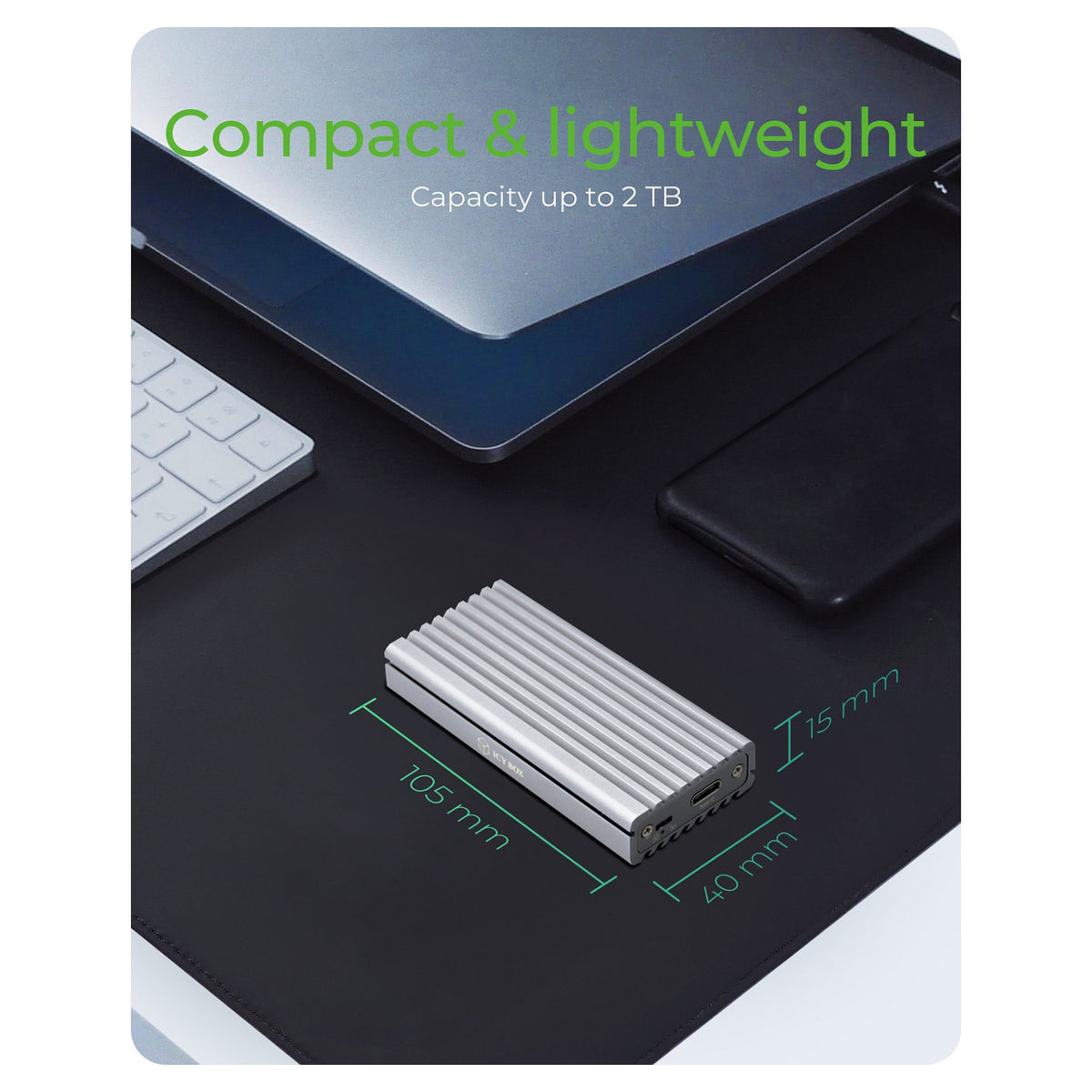 ICY BOX IB-1817Ma-C31 - Speichergehäuse - M.2 NVMe Card - USB 3.1 (Gen 2)