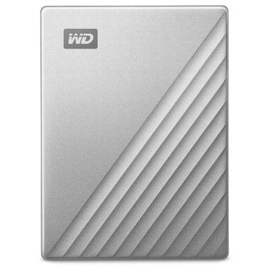 2,5" WD My Passport Ultra 1TB Silver USB-C/USB3.0 HDD 6,4cm 2,5Zoll Metal finish RTL portable extern