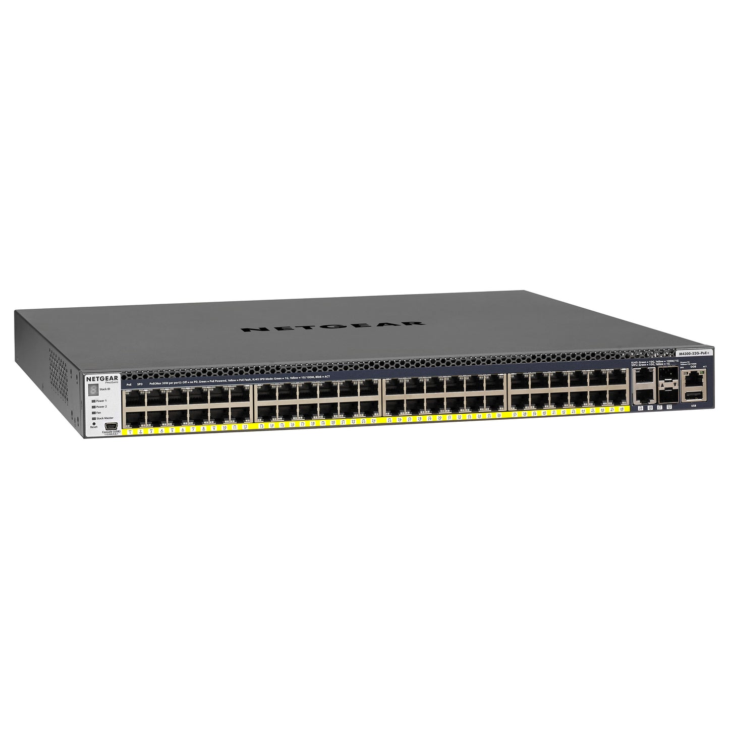 52P Netgear GSM4352PB M RM PoE+