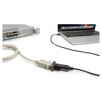 DIGITUS Adapter USB2.0/C -> seriell D-Sub9 St/St + 1.0m Kab