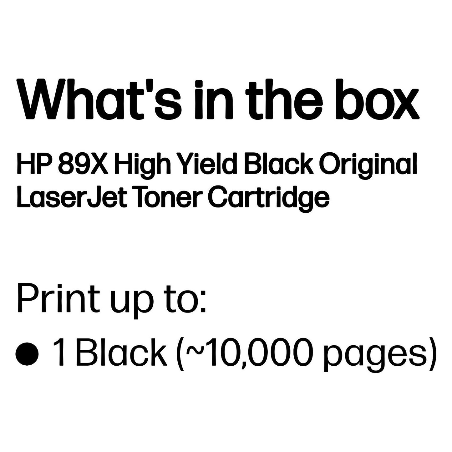 HP Toner 89X CF289X Schwarz