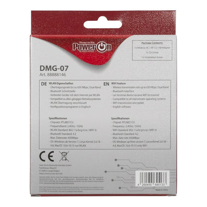 PowerOn DMG-07 WiFi/Bluetooth USB Adapter