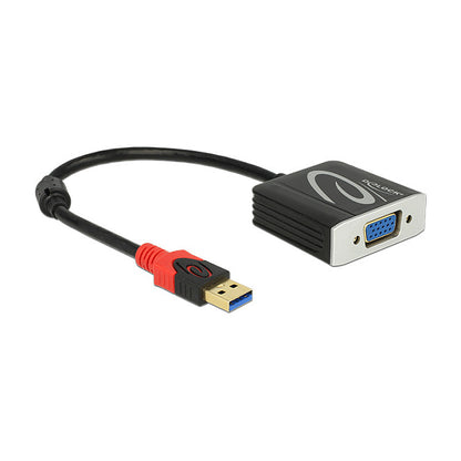 DeLOCK USB 3.0 Type-A male > VGA female - externer Videoadapter - Schwarz