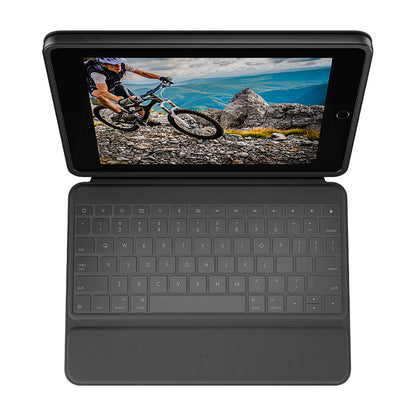 Logitech Rugged Folio Tastatur und Schutzhülle iPad 7./8./9. Generation Black QWERTZ DE