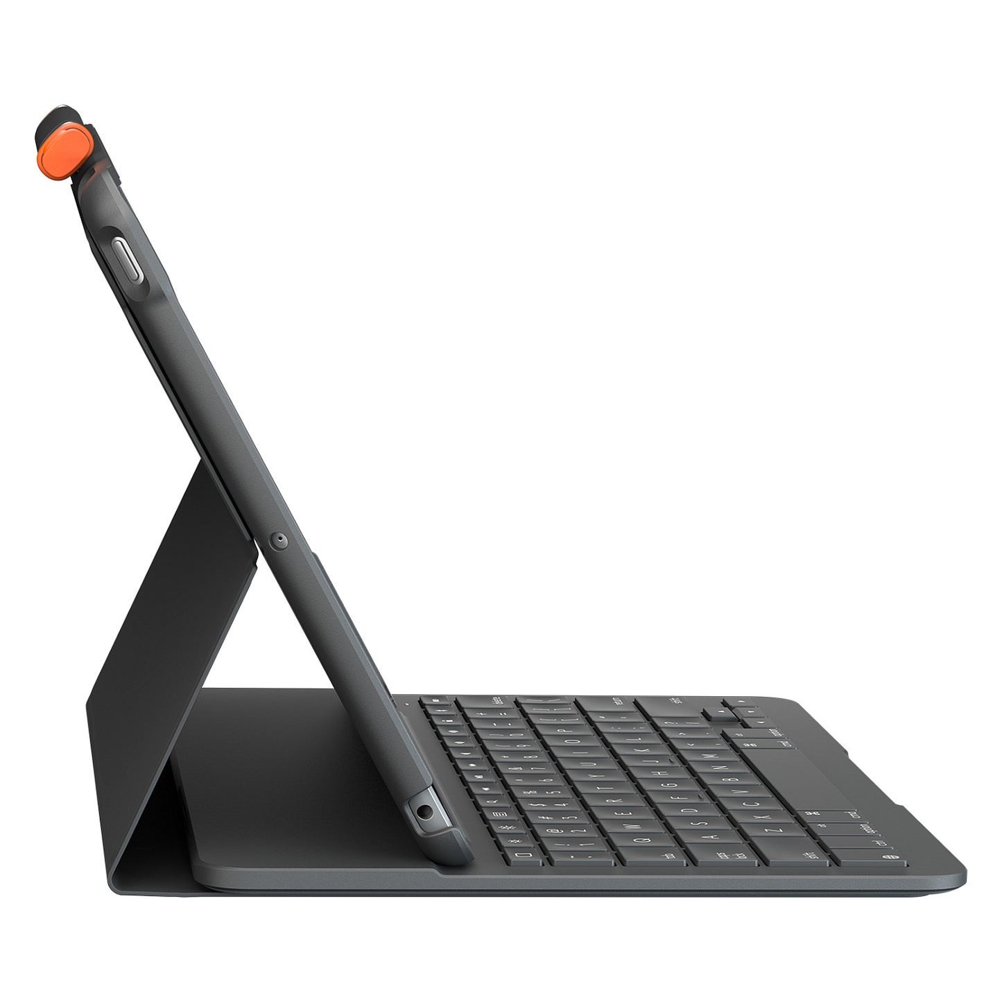 Logitech Slim Folio Bluetooth Tastatur und Schutzhülle iPad 7./8. Generation grey QWERTZ DE