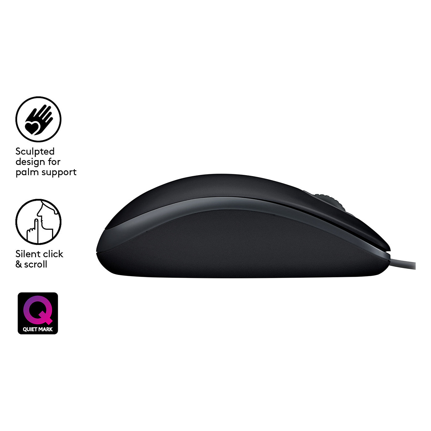 Logitech B110 Silent - Maus - USB