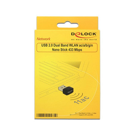 DeLock WLAN USB 2.0 Dualband Nano Stick