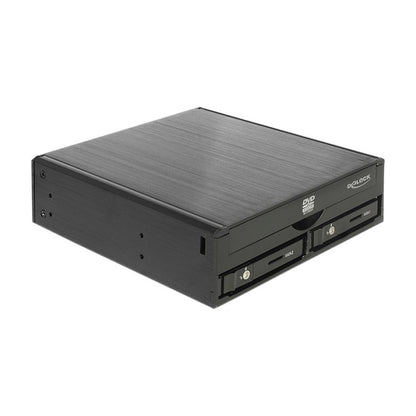 DeLOCK 5.25" Mobile Rack for 1 x 5.25" Slim Drive + 2 x 2.5" SATA HDD / SSD - Gehäuse für Speicherlaufwerke