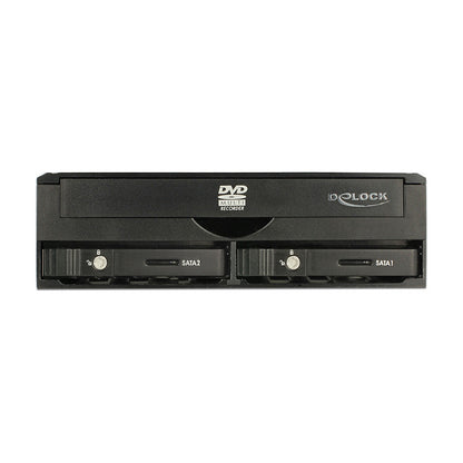 DeLOCK 5.25" Mobile Rack for 1 x 5.25" Slim Drive + 2 x 2.5" SATA HDD / SSD - Gehäuse für Speicherlaufwerke